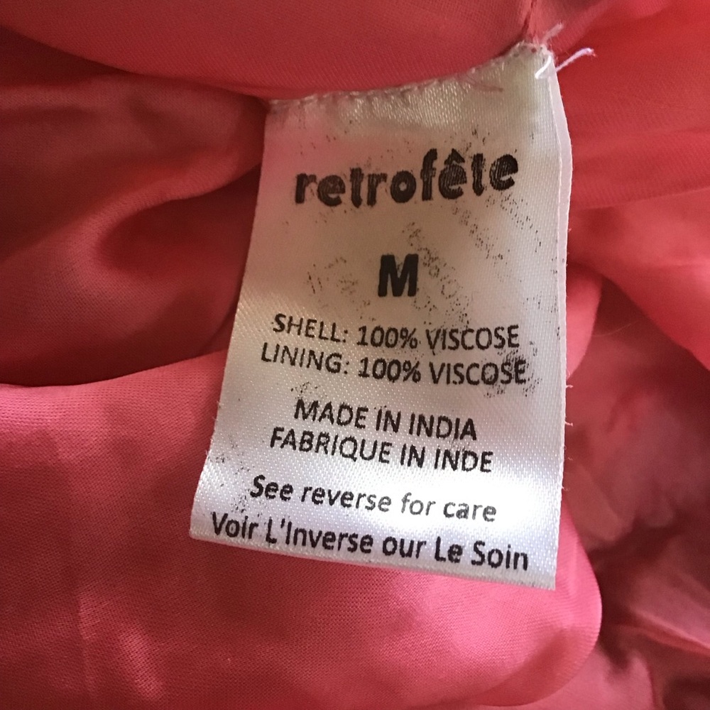 Retrofete Pink Spaghetti-Strap Mini Dress - Picture 9 of 10